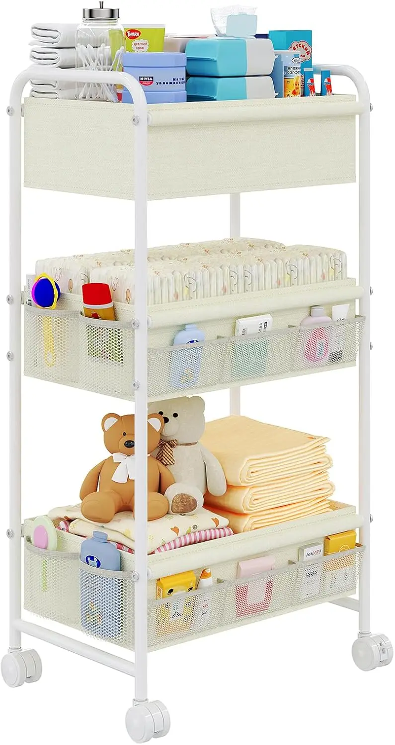 3 Tier Baby Diaper Caddy Cart  - Baby Nursery Cart 评论和价格
