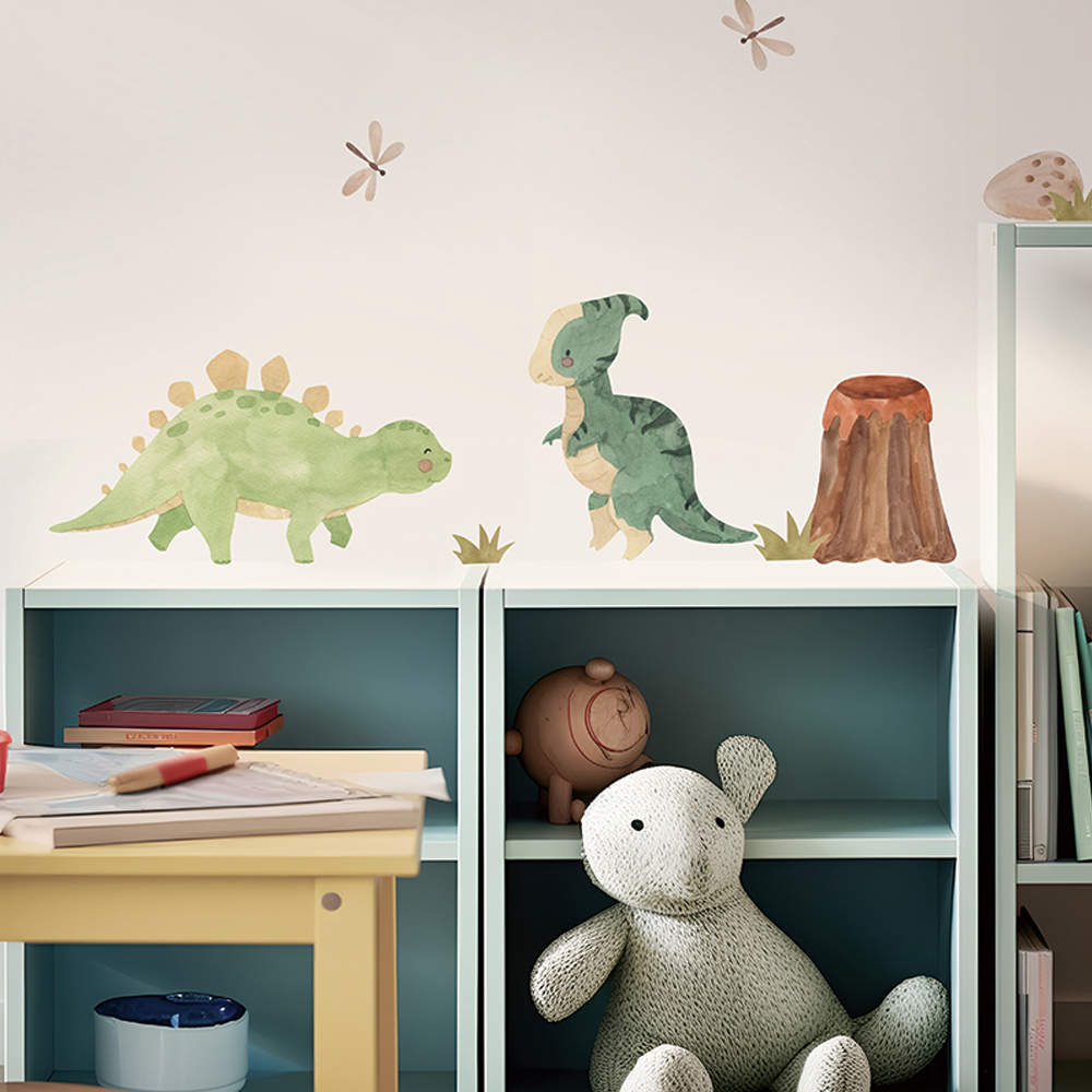 Dinosaur Wall Decals, Dino Alp - Baby Girl Nursery Quotes 评论和价格
