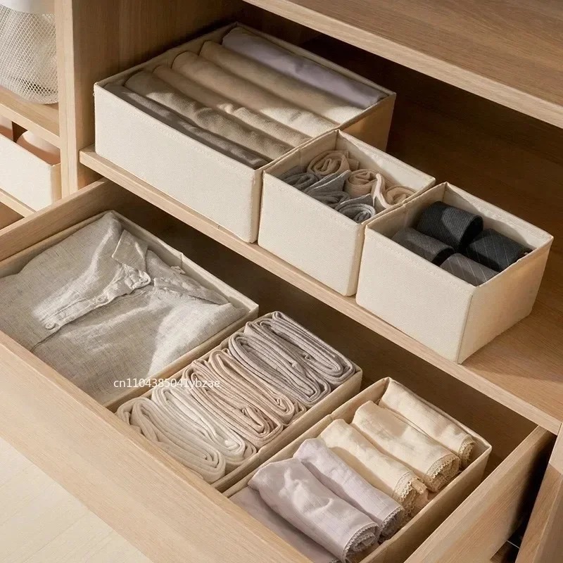 Fabric Underwear Storage Box D - Closet Organizer Baby 评论和价格