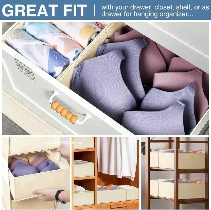 Fabric Underwear Storage Box D - Closet Organizer Baby 评论和价格