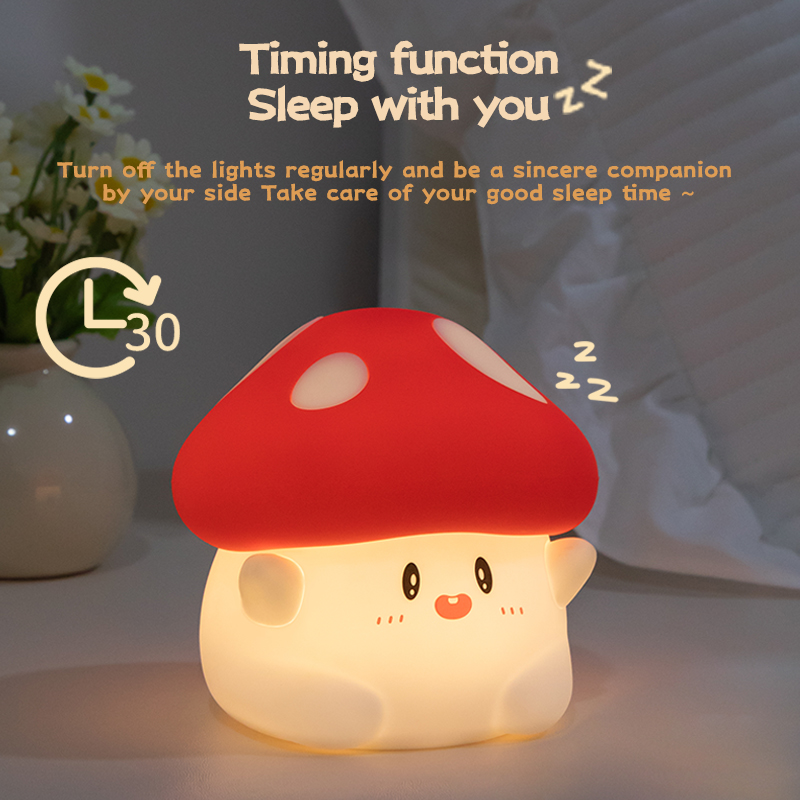 Mushroom Night Light LED Recha - Baby Nursery Table 评论和价格