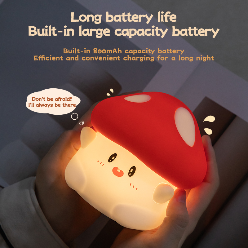 Mushroom Night Light LED Recha - Baby Nursery Table 评论和价格