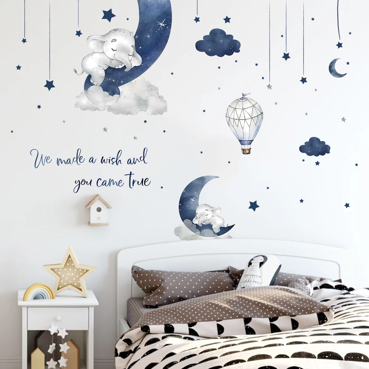 1Pc Cartoon Animal Elephant Wa - Baby Girl Nursery Quotes 评论和价格