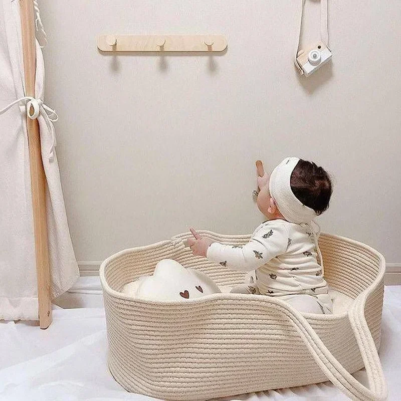 Portable Baby Moses Basket Car - Baby Nursery Basket 评论和价格