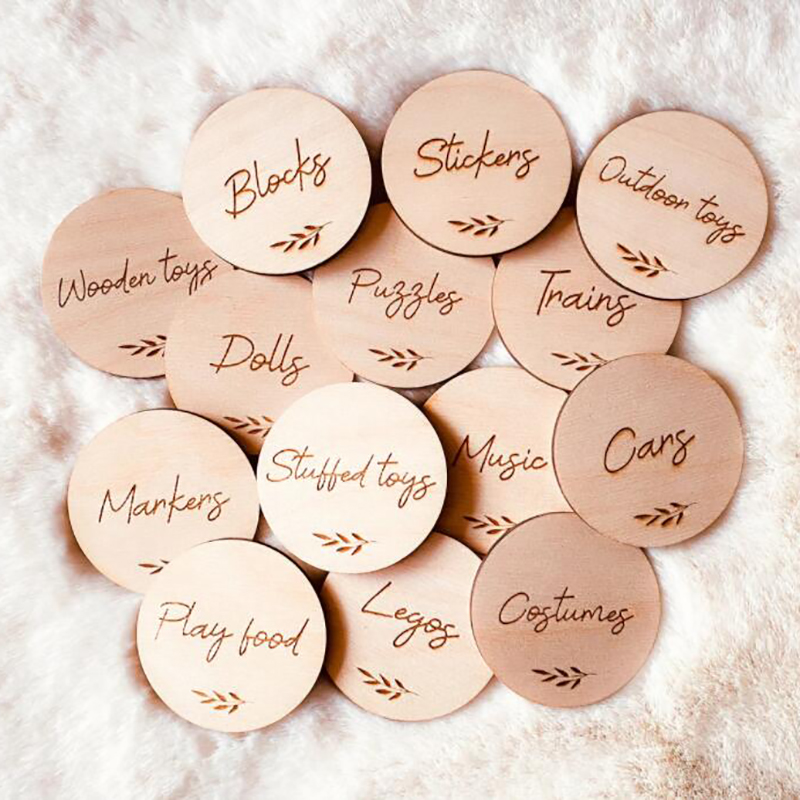 Wooden Storage Tags, Bedroom T - Baby Nursery Equipment 评论和价格