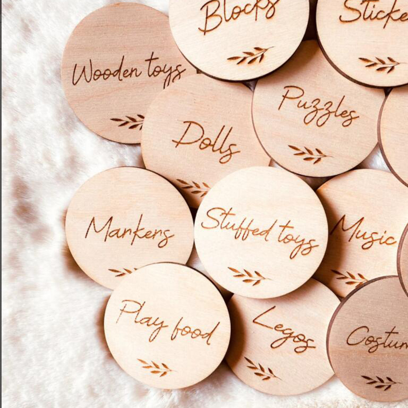 Wooden Storage Tags, Bedroom T - Baby Nursery Equipment 评论和价格