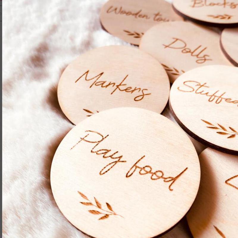 Wooden Storage Tags, Bedroom T - Baby Nursery Equipment 评论和价格