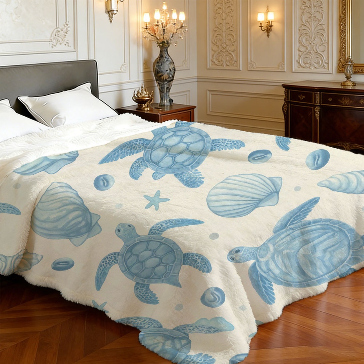 Cute Ocean Theme Turtle Beach  - Baby Nursery Ocean Theme 评论和价格