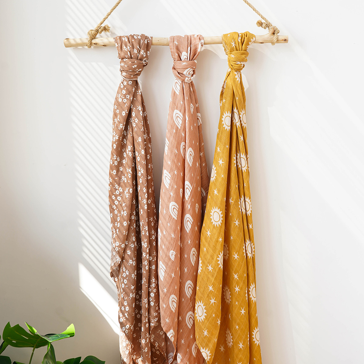 120x110cm 2 Layers Baby Muslin - Swaddle Blanket Muslin 评论和价格