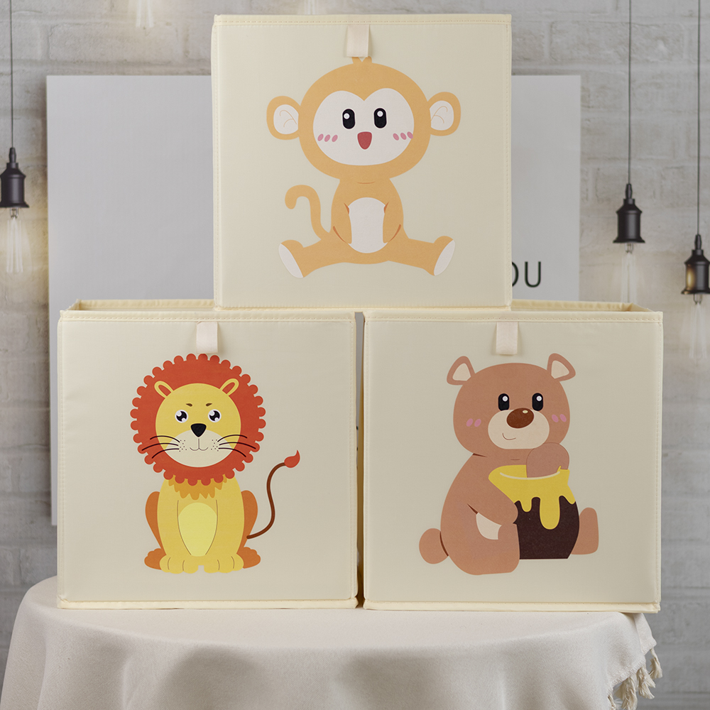 Cute Cartoon Kids Storage Bask - Baby Nursery Basket 评论和价格