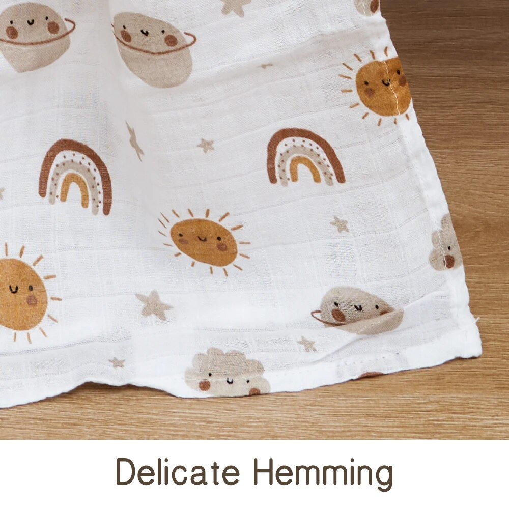 120x110cm Bamboo Cotton Baby M - Swaddle Blanket Muslin 评论和价格