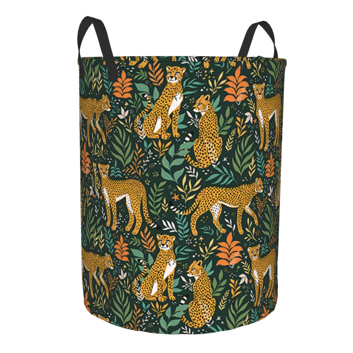Jungle Cheetahs Pattern Laundr - Laundry Hamper Nursery 评论和价格