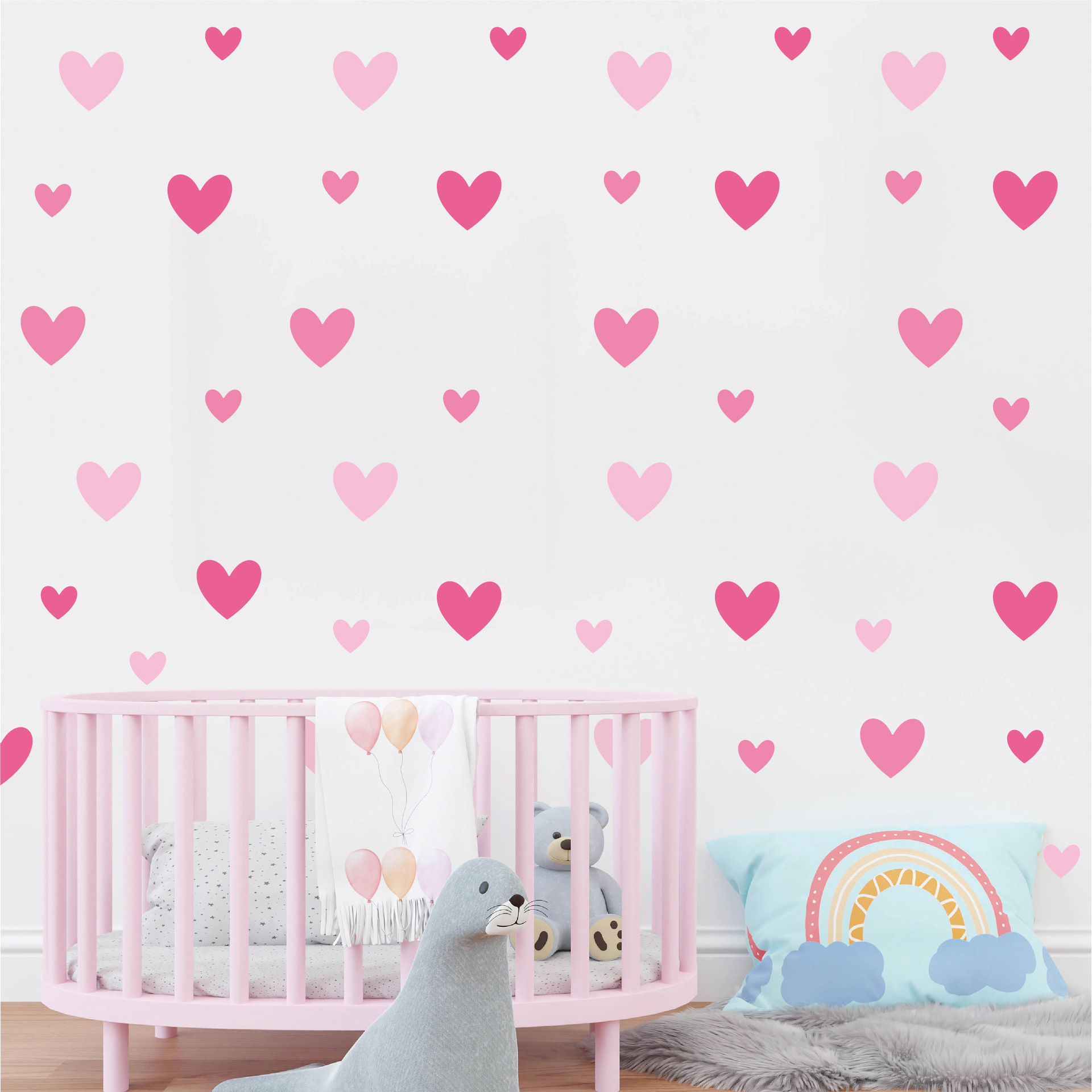3d pink heart little princess  - Baby Girl Nursery Quotes 评论和价格